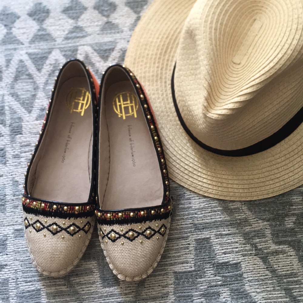 NWOT house of Harlow espadrille flats 6